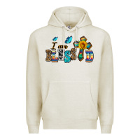 Oatmeal Heather ı am blessed Premium Hoodie - AdoDesignShop