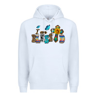 White ı am blessed Premium Hoodie - AdoDesignShop