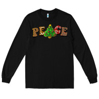 Black christmas peace Long Sleeve Tee - BarkalooDesign