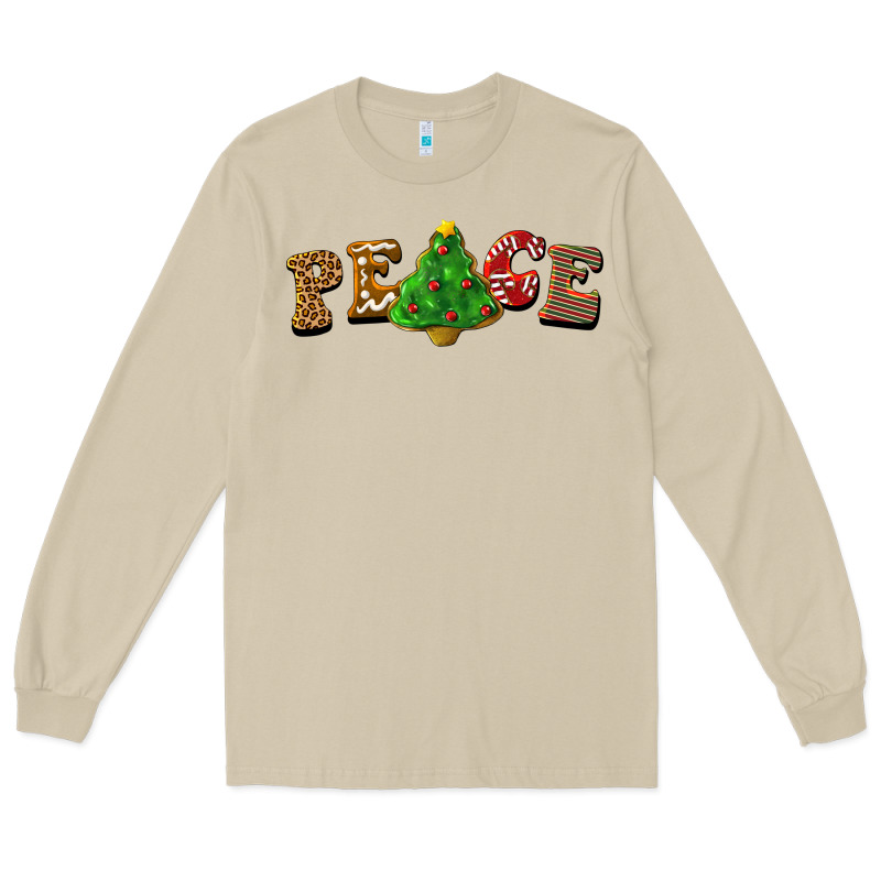 Christmas Peace Long Sleeve Tee by BarkalooDesign | Teevron