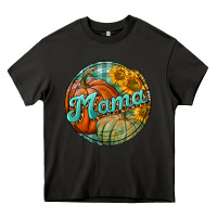 Asphalt pumpkin mama with background Heavy Core Tee - BundleAndBundleShop