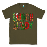 Army Green Lunch Lady Christmas Classic Tee - BundleAndBundleShop