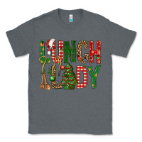 Charcoal Heather Lunch Lady Christmas Classic Tee - BundleAndBundleShop