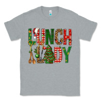 Heather Grey Lunch Lady Christmas Classic Tee - BundleAndBundleShop