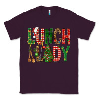 Plum Lunch Lady Christmas Classic Tee - BundleAndBundleShop
