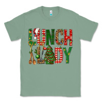 Sage Lunch Lady Christmas Classic Tee - BundleAndBundleShop