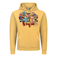 Vintage Mustard Red whıte boujee Vintage Hoodie - AdoDesignShop