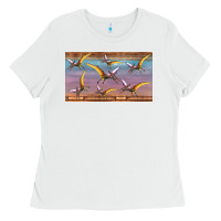 White dinosaur pterodactyl sippy cup Ladies Tee - Artiststas