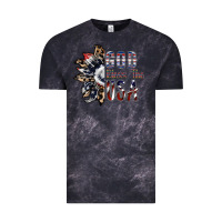 Cloud Black god bless the usa Vintage Tee - SublimationCraftShop