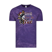 Cloud Purple god bless the usa Vintage Tee - SublimationCraftShop
