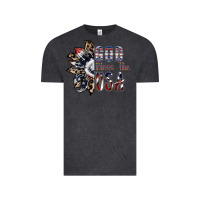 Vintage Black god bless the usa Vintage Tee - SublimationCraftShop