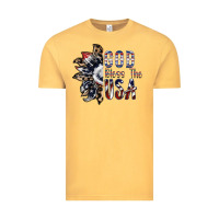 Vintage Mustard god bless the usa Vintage Tee - SublimationCraftShop