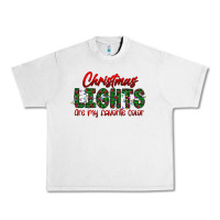 Lunar Rock festive christmas lights text art Urban Heavy Tee - CowhideDigitalArt