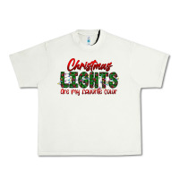 Pistachio festive christmas lights text art Urban Heavy Tee - CowhideDigitalArt