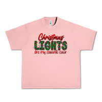 Salmon festive christmas lights text art Urban Heavy Tee - CowhideDigitalArt