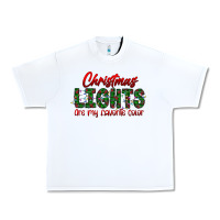 White festive christmas lights text art Urban Heavy Tee - CowhideDigitalArt
