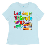 Baby Blue last day of third grade Ladies Tee - Artiststas