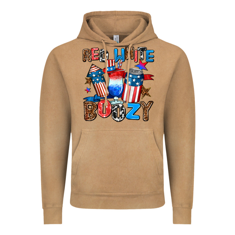 Red White Boozy Vintage Hoodie by AdoDesignShop | Teevron