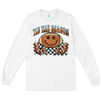 Tis The Season Football Smiley Face Long Sleeve Tee | Teevron
