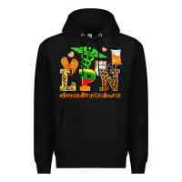 Black lpn juneteenth licensed practical nurse Premium Hoodie - AdoDesignShop