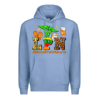 Colony Blue lpn juneteenth licensed practical nurse Premium Hoodie - AdoDesignShop