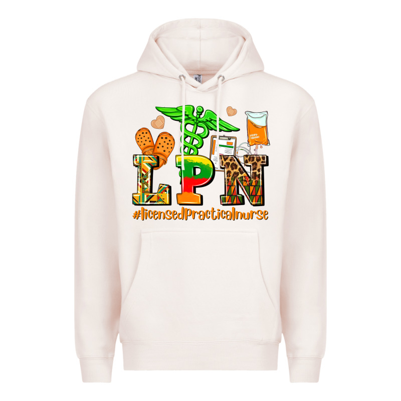 Lpn Juneteenth Licensed Practical Nurse Premium Hoodie by AdoDesignShop | Teevron