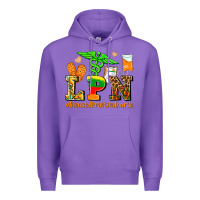 Purple lpn juneteenth licensed practical nurse Premium Hoodie - AdoDesignShop