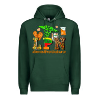 Sports Green lpn juneteenth licensed practical nurse Premium Hoodie - AdoDesignShop