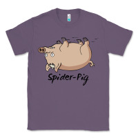 Lavender Spider Pig Classic Tee - DesigneFamous