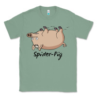 Sage Spider Pig Classic Tee - DesigneFamous