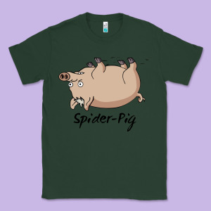 Spider Pig Classic Tee Designed By Designefamous