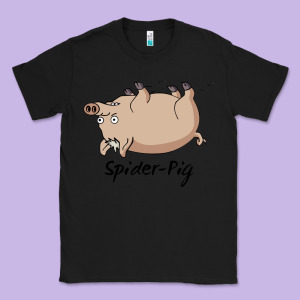 Spider Pig Classic Tee Designed By Designefamous