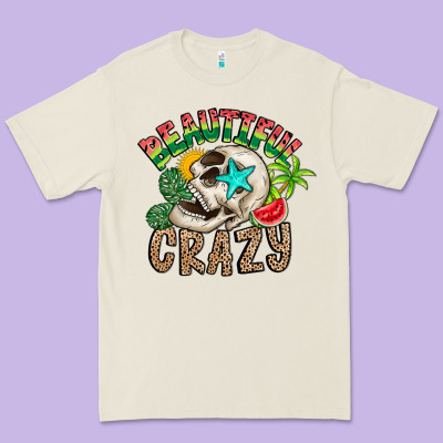 Beautiful Crazy Summer Premium Tee Designed By Cowhidedigitalart