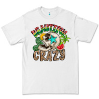 White Beautiful Crazy Summer Premium Tee - CowhideDigitalArt