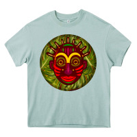 Arona african masks round earrings 4 Heavy Core Tee - BundleAndBundleShop