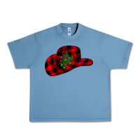 Pebble Blue cowboy christmas Urban Heavy Tee - CowhideDigitalArt