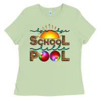 Matcha bye bye school hello pool Ladies Tee - Artiststas