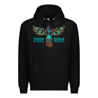 Black turquoise freebird Premium Hoodie - RanaPortraitStore
