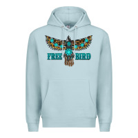 Blue Mist turquoise freebird Premium Hoodie - RanaPortraitStore
