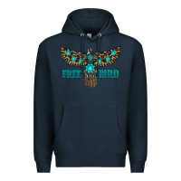 Navy turquoise freebird Premium Hoodie - RanaPortraitStore