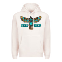 Pale Pink turquoise freebird Premium Hoodie - RanaPortraitStore