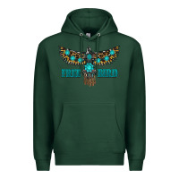 Sports Green turquoise freebird Premium Hoodie - RanaPortraitStore