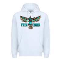 White turquoise freebird Premium Hoodie - RanaPortraitStore
