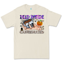 Bone Dead Inside Caffeinated Premium Tee - CowhideDigitalArt