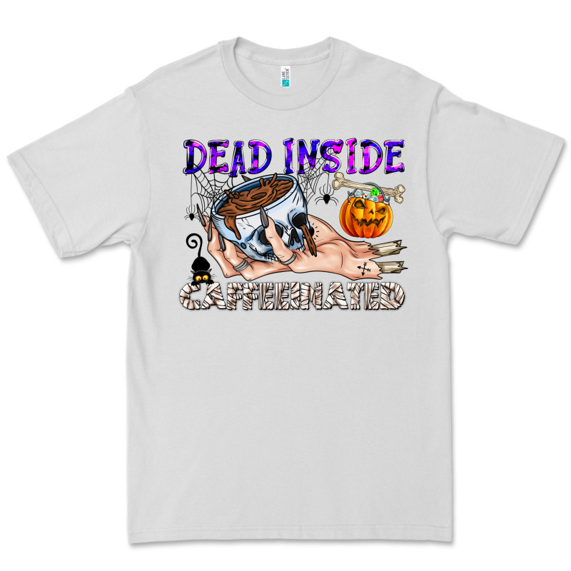 Dead Inside Caffeinated Premium Tee by CowhideDigitalArt | Teevron
