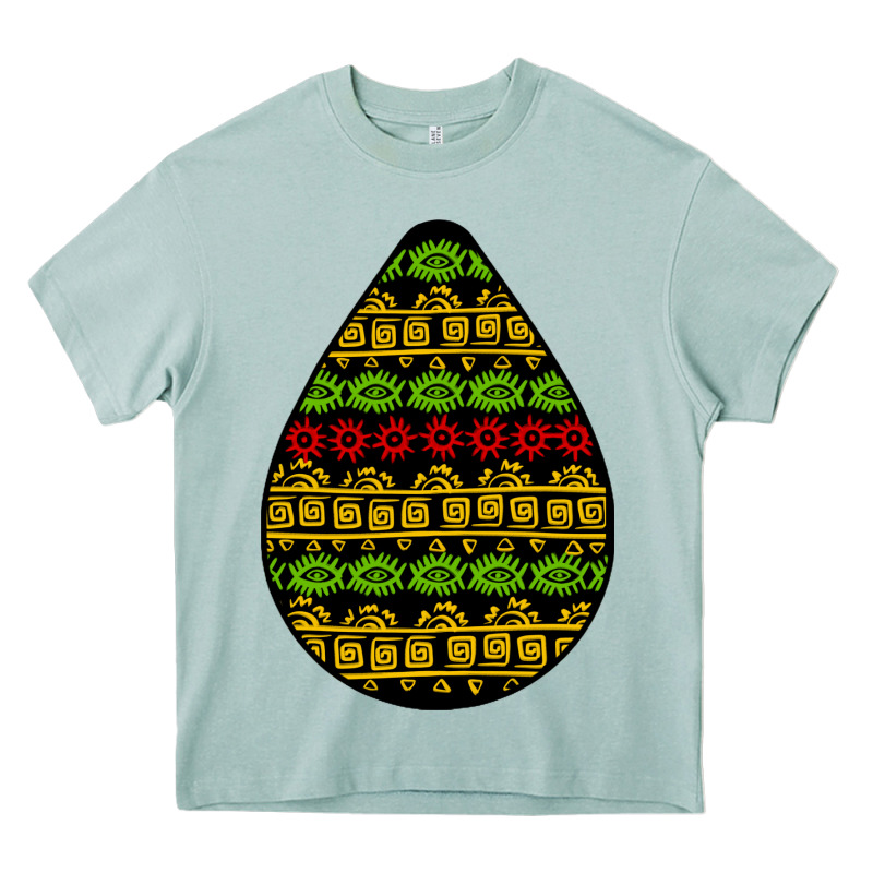 African Masks Teardrop Heavy Core Tee by BundleAndBundleShop | Teevron