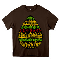 Chocolate Brown african masks teardrop Heavy Core Tee - BundleAndBundleShop