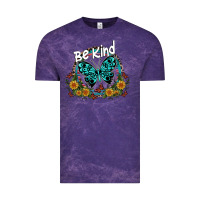 Cloud Purple be kind Vintage Tee - SublimationCraftShop