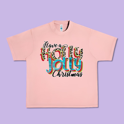 Have A Holly Jolly Christmas Urban Heavy Tee Designed By Cowhidedigitalart