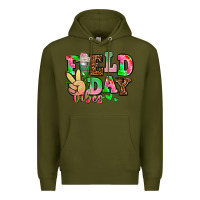 Army Green field day vibes Premium Hoodie - AdoDesignShop